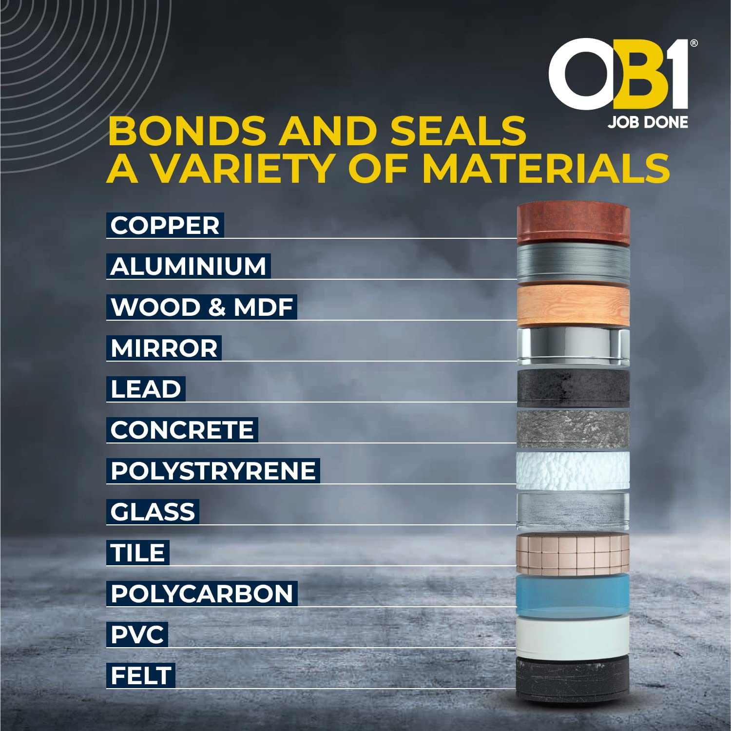OB1 Multi-Surface Sealant & Adhesive Clear 290ml - Image 3