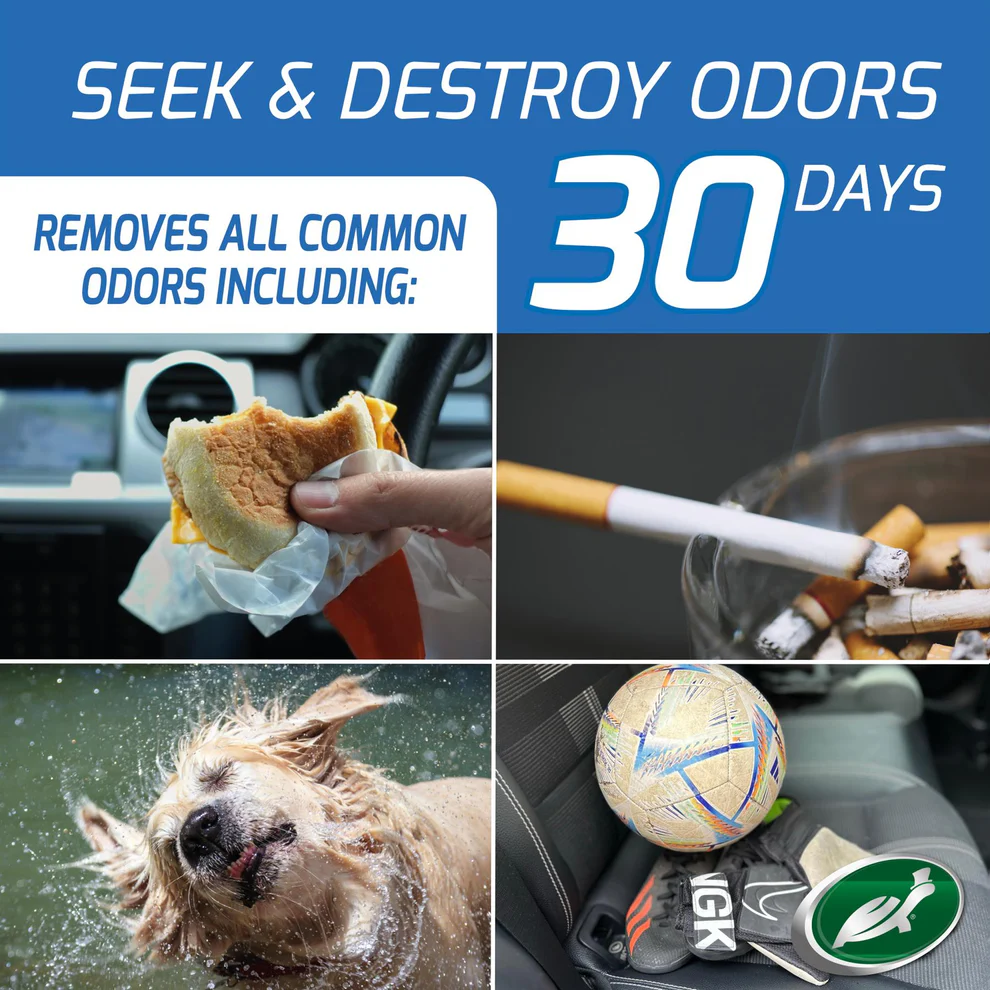 Turtle Wax Odor-X helping remove common vehicle interior odours