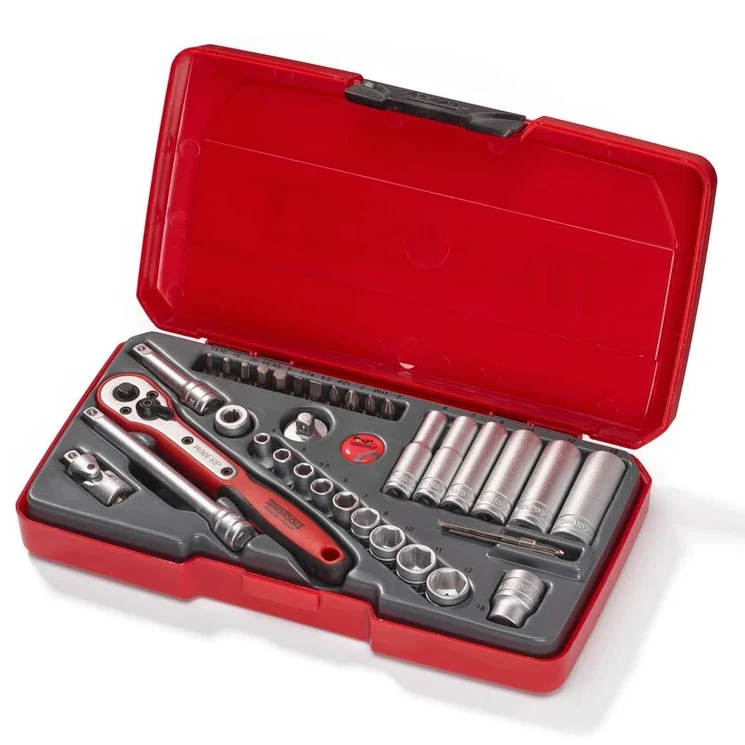 TengTools 1/4" Socket Set 6 pt 36 Pieces T1436
