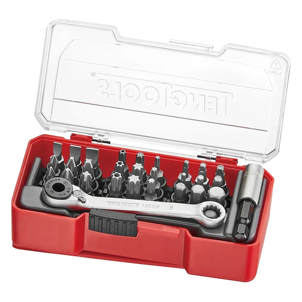 TengTools Bit Set With Belt Clip Mixed 29 Pieces TJ1429