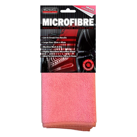 Martin Cox Red Microfibre Cleaning Cloth