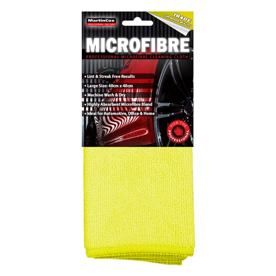 Martin Cox Yellow Microfibre Cleaning Cloth