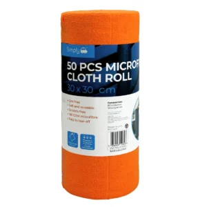 Simply Auto Microfibre Tear-Off Cloth Roll 50 Pack 30 x 30cm 180GSM