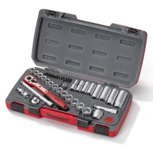 TengTools MECCA PRO 3/8" Drive 6 Point Socket Set 39 Piece T3839