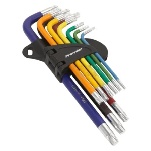 Sealey Premier Long TRX-Star Torx Key Set Colour-Coded 9 Piece AK7193